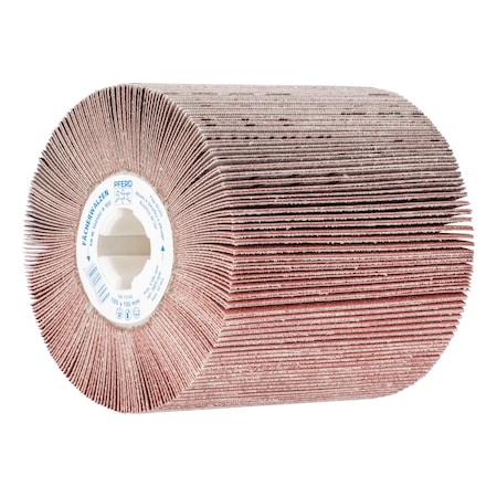 Pferd 4" x 4" Flap Drum - Coated - 3/4" Keyed A.H., Aluminum Oxide 150 Grit 45784